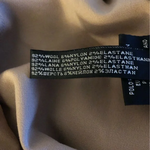 Ralph Lauren Black Label Camel wool Wide-Leg Pants - Picture 5 of 5